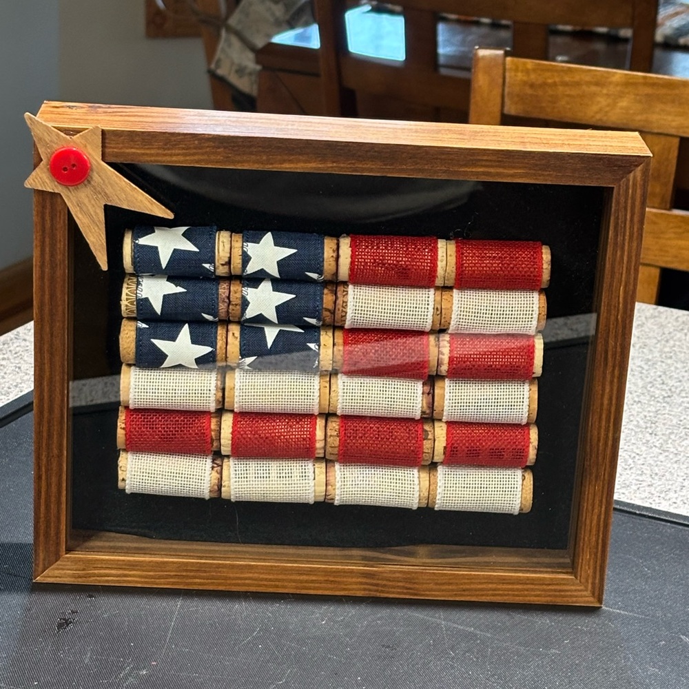 Rustic American Flag Wall Art